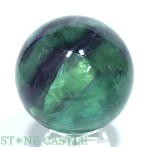 ☆一点物☆【置き石】丸玉 フローライト 約53mm No.27【パワーストーン 天然石 アクセサリー】