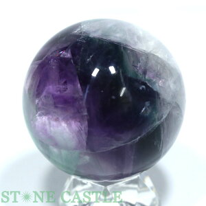 ☆一点物☆【置き石】丸玉 フローライト 約51mm No.28【パワーストーン 天然石 アクセサリー】