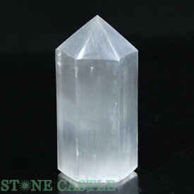 ☆高品質☆【置き石】セレナイト ポイント型 (オベリスク) 約100x50mm【パワーストーン 天然石 アクセサリー 半連売り】
