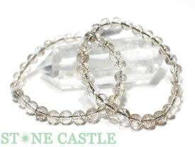 ☆高品質☆【ブレスレット】シルバールチルクォーツ (2A) (約7〜7.5mm)【パワーストーン 天然石 アクセサリー レディース メンズ】