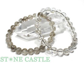 ☆高品質☆【ブレスレット】シルバールチルクォーツ (2A) (約8.5〜9mm)【パワーストーン 天然石 アクセサリー レディース メンズ】