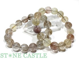 ☆高品質☆【ブレスレット】シルバールチルクォーツ (2A) (約13.5〜14mm) (ケース付)【パワーストーン 天然石 アクセサリー レディース メンズ】