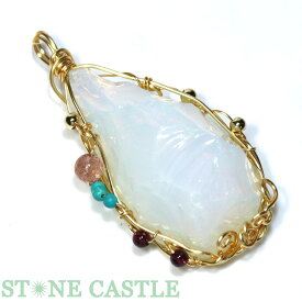 ☆一点物☆【ペンダント】アンダラクリスタル (アメリカ・シエラネバダ産) ホワイトエンジェルオーラ No.12【パワーストーン 天然石 アクセサリー レディース メンズ】