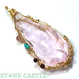 ☆一点物☆【ペンダント】アンダラクリスタル (アメリカ・シエラネバダ産) ピンク No.17【パワーストーン 天然石 アクセサリー レディース メンズ】