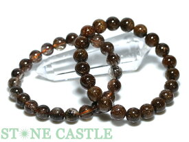 ☆高品質☆【ブレスレット】レッドタイチンルチルクォーツ (満晶ルチル) (2A) (約9～9.5mm)【パワーストーン 天然石 アクセサリー レディース メンズ】