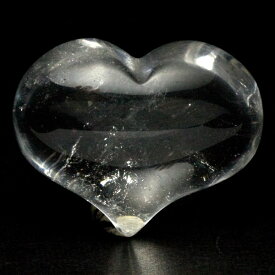 【置き石】カワイイぷっくりハート 水晶 (3A)[1個売り] 【パワーストーン 天然石 アクセサリー】