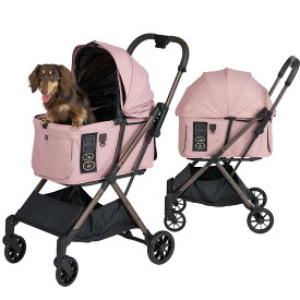 ポイントUP中【コムペット公認】フィカゴー フリートゥーゴー 2.5 直営店限定 FikaGO FREE TO GO ペットカート 小型犬 多頭 犬用 猫 ペットバギー 軽量 折りたたみ 自動開閉 自動収納 コンパクト お散歩 キャリー 2頭 4輪 耐荷重15kg