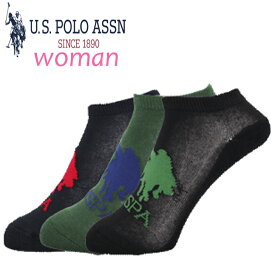 U.S.POLO ASSN　レディース3Pソックス　ポロ　靴下　0835 送料無料