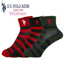 U.S.POLO ASSN　レディース3P　QTソックス　ポロ　靴下　0934 送料無料