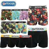 【P10倍】【OUT4枚】OUTDOOR　メンズ　ボクサーパンツ5種柄固定　4枚組　送料無料　前閉じ　アソート　M…