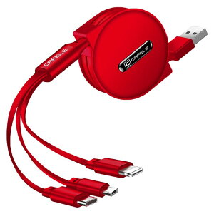 uヌr[œTv 3in1 [dP[u  iPhone Android Type C CgjO P[u iPhone[dP[u microUSB 3A}[d ő15W AhCh USB }[d f[^] f[^]