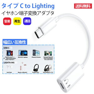 ^CvC to Lighting CzϊA_v^ Lighting USB-C CzϊA_v^[ CtH I[fBI ϊP[u Type C̋@ɕϊA_v^ iPhone 15/15 Plus/15pro/15 Pro Max/iPad Pro/iPad Air 4/5/ i