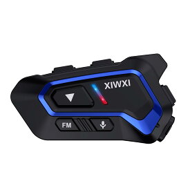バイク インカム Bluetooth5.3 インカムバイク用 最大10人同時通話 最大通話距離2000m バイク用インカム 連続40H時間通話 CVC8.0ノイズキャンセリング 操作簡単 イヤホン bluetoothバイク IP67防水 音楽共有 FMラジオ インターコム 音声アシスタント 2種類マイク 技適認証済