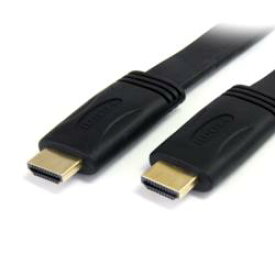 StarTech.com HDMI 1.4ケーブル/7.6m/4K30Hz/フラットタイプ/オス・オス/BK(HDMIMM25FL) 取り寄せ商品