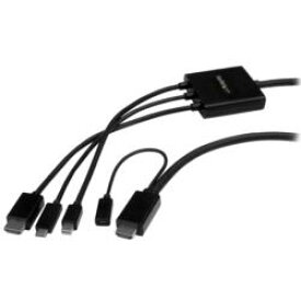 StarTech.com USB-C / HDMI / Mini DisplayPort - HDMI変換アダプタケーブル 2m(CMDPHD2HD) 取り寄せ商品