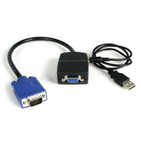 StarTech.com ビデオスプリッター/VGA/1入力2出力/2048x1536/USBパワー/61m(ST122LE) 目安在庫=○