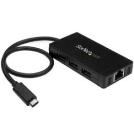 StarTech.com USBハブ/USB 3.0/USB-C - 3xA/LAN/ACアダプター/30cmケーブル(HB30C3A1GE) 目安在庫=△