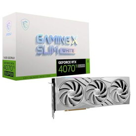 MSI GeForce RTX 4070 Ti SUPER 16G GAMING X SLIM WHITE(0824142347041) 取り寄せ商品