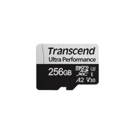 トランセンドジャパン microSDXC Class10 UHS-I U3 V30 A2 256GB (SDカード変換アダプタ付き)(TS256GUSD340S) 取り寄せ商品