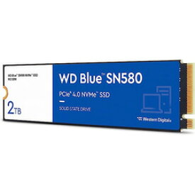 WESTERN　DIGITAL WD Blue SN580 SSD M.2 PCIe Gen 4 x4 with NVM Express　2TB　(WDS200T3B0E) 取り寄せ商品