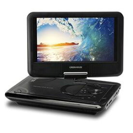 【中古】グリーンハウス 9型ワイド ポータブルDVDプレーヤー バッテリ GH-PDV9M-BK[商品状態　新古品・未使用品]