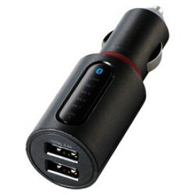 エレコム FMトランスミッター Bluetooth USB2ポート付 2.4A ブラック(LAT-FMBT03BK) メーカー在庫品