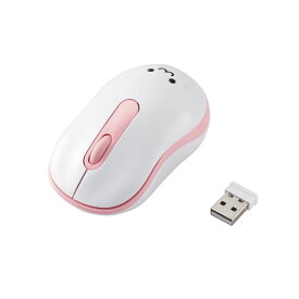 エレコム 静音 小さめ ワイヤレスマウス 無線 光学式 3ボタン Sサイズ かわいいかわいい ピンク(M-DY10DRSKPN) メーカー在庫品