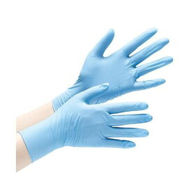 ミドリ安全 ニトリル手袋 加硫促進剤不使用 ベルテ728 LL ブルー パウダーフリー 100枚入 VERTE-728-LL(4548890385013) 取り寄せ商品