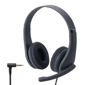 エレコム ヘッドセット 子供用 両耳 マイクアーム付 4極 アジャスター付 タブレット ノートPC キッズ ブラック(HS-KD01TBK) メーカー在庫品
