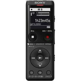 ソニー Sony ICD-UX570F/B ステレオICレコーダー FMチューナー付 4GB ブラック 目安在庫=△