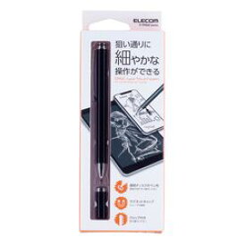 エレコム タッチペン 透明 ディスク なめらか スムース タッチ 指紋防止 防汚 キャッ(P-TPD02BK) メーカー在庫品