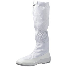 ミドリ安全 男女兼用静電作業靴 エレパスクリーンブーツ NU561 ホワイト 25.5cm 1足(NU561-25.5) 目安在庫=○