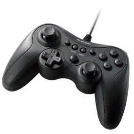 エレコム ゲームパッド PCコントローラー USB接続 Xinput Xbox系ボタン配置 13ボタン 連射 軽量 ブラック(JC-GP20XBK) メーカー在庫品