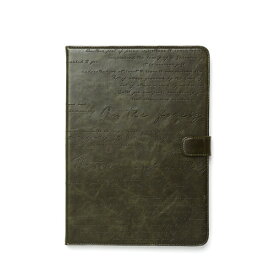 ZENUS iPad Air Masstige Lettering Diary ディープカーキ(Z2862iPA) 目安在庫=△