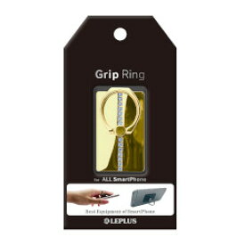LEPLUS スマホリング 「Grip Ring」 Rhinestone ゴールド LP-SMRG01SDGD 取り寄せ商品