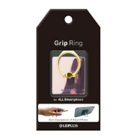 LEPLUS スマホリング 「Grip Ring」 Metal ピンクゴールド LP-SMRG01SPGD 取り寄せ商品