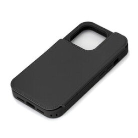 PGA iPhone 15 Pro バックフリップケース BK(PG-23BBF03BK) 取り寄せ商品