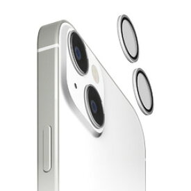 PGA iPhone 15 Plus / iPhone 15 カメラレンズプロテクター シルバー(PG-23ACLG24SV) 取り寄せ商品