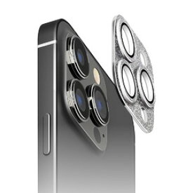 PGA iPhone 15 Pro Max/iPhone 15 Pro カメラフルプロテクター GLラメSV(PG-23BCLG15SV) 取り寄せ商品