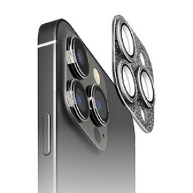 PGA iPhone 15 Pro Max/iPhone 15 Pro カメラフルプロテクター GLラメBK(PG-23BCLG14BK) 取り寄せ商品