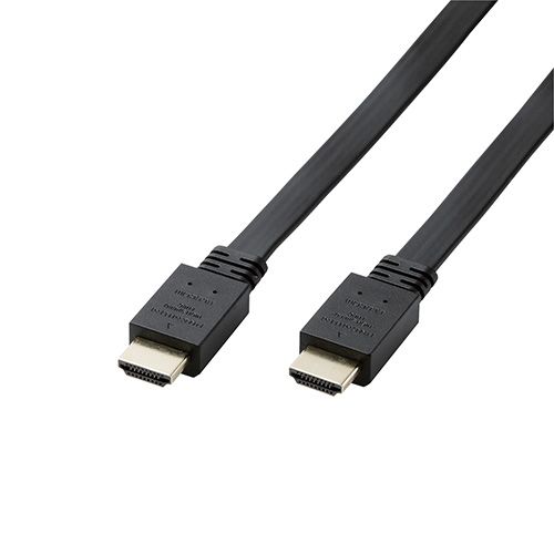 エレコム 【5個セット】 HDMIケーブル/Premium/フラット/1.5m/ブラック 