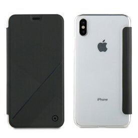 muvit iPhone XS Max FOLIO CASE グラフィックブラック(MV15052i65) 目安在庫=○