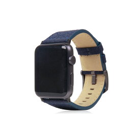 SLG Design Apple Watch バンド 42mm/44mm用 Wax Canvas ネイビー(SD16044AW) 目安在庫=△