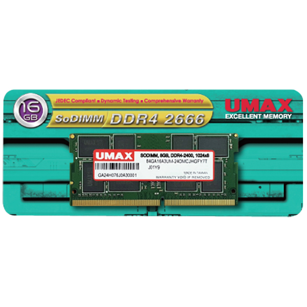 カード決済可能 SHOP OF THE YEAR 2019 パソコン プレゼント 周辺機器 ジャンル賞受賞しました 1枚組 目安在庫=△ 16GB ＵＭＡＸ 安心の実績 高価 買取 強化中 UM-SODDR4S-2666-16G SO-DIMM DDR4-2666 ノートPC用メモリー