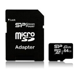 Silicon　Power 64GB microSDXC Class10 UHS-1対応(SP Elite UHS-1)(SP064GBSTXBU1V10SP) 取り寄せ商品