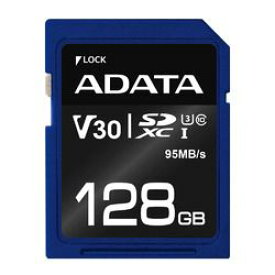 ADATA　Technology Premier Pro SDXC UHS-I U3 Class 10 (R95/W60) 128GB(ASDX128GUI3V30S-R) 取り寄せ商品