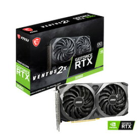 MSI MSI RTX3060搭載 VGA [ GeForce RTX 3060 VENTUS 2X 12G OC ] 目安在庫=△