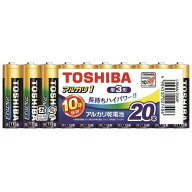 東芝(家電) TOSHIBA アルカリ電池 単3形 20本まとめパック(LR6AN 20MP) 目安在庫=○