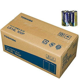 東芝 TOSHIBA アルカリ乾電池 単2形(LR14L 100P) 取り寄せ商品