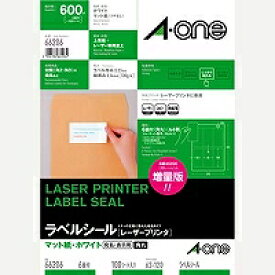 エーワン a-one a1 ラベルシール レーザープリンタ 6面 四辺余白付 角丸 100シート(66206) 取り寄せ商品